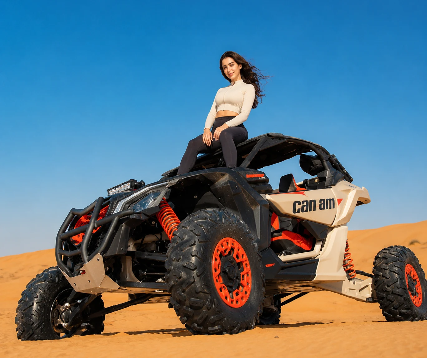 Can-Am 2 seater buggy in Dubai desert