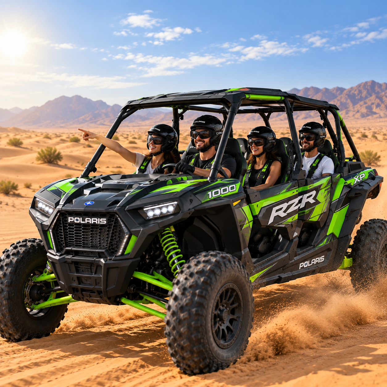 Polaris 4 Seater Buggy - Dubai Desert Adventure