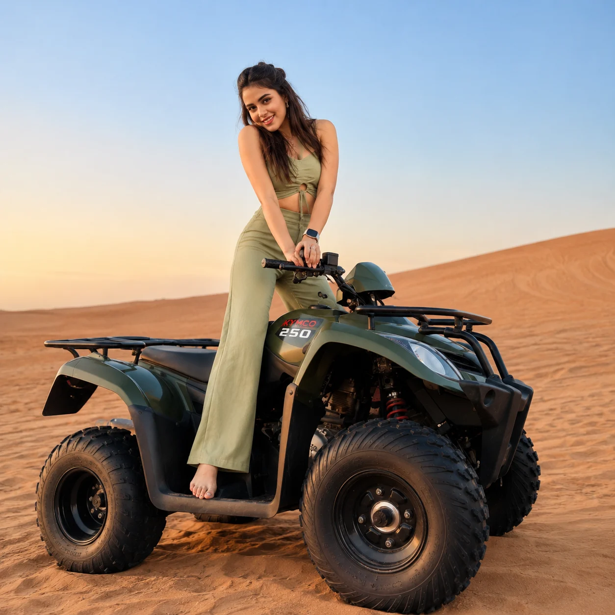Quad bike adventure in Dubai desert